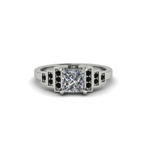Diamond Geometric Princess Cut Engagement Ring - Thea No. 33 image 1