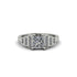 Diamond Geometric Princess Cut Engagement Ring - Thea No. 3 image 1