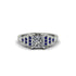 Diamond Geometric Princess Cut Engagement Ring - Thea No. 63