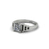 Diamond Geometric Princess Cut Engagement Ring - Thea No. 33