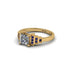 Diamond Geometric Princess Cut Engagement Ring - Thea No. 61