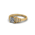 Diamond Geometric Princess Cut Engagement Ring - Thea No. 1