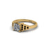 Diamond Geometric Princess Cut Engagement Ring - Thea No. 31
