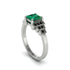 Emerald Geometric Princess Cut Engagement Ring - Thea No. 36 image 2
