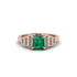 Emerald Geometric Princess Cut Engagement Ring - Thea No. 5 image 5