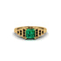 Emerald Geometric Princess Cut Engagement Ring - Thea No. 34