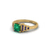 Emerald Geometric Princess Cut Engagement Ring - Thea No. 64