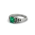 Emerald Geometric Princess Cut Engagement Ring - Thea No. 36