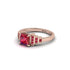Ruby Geometric Princess Cut Engagement Ring - Thea No. 56 image 3