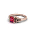 Ruby Geometric Princess Cut Engagement Ring - Thea No. 41 image 3
