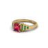 Ruby Geometric Princess Cut Engagement Ring - Thea No. 25 image 3