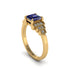 Sapphire Geometric Princess Cut Engagement Ring - Thea No. 13 image 2