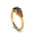 Sapphire Geometric Princess Cut Engagement Ring - Thea No. 58