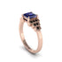 Sapphire Geometric Princess Cut Engagement Ring - Thea No. 44 image 2