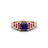 Sapphire Geometric Princess Cut Engagement Ring - Thea No. 59 image 1
