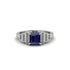 Sapphire Geometric Princess Cut Engagement Ring - Thea No. 15 image 1