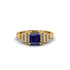 Sapphire Geometric Princess Cut Engagement Ring - Thea No. 13