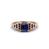 Sapphire Geometric Princess Cut Engagement Ring - Thea No. 44