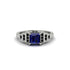 Sapphire Geometric Princess Cut Engagement Ring - Thea No. 45