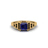 Sapphire Geometric Princess Cut Engagement Ring - Thea No. 43 image 1