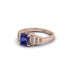 Sapphire Geometric Princess Cut Engagement Ring - Thea No. 14