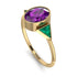 Geometrical Bezel Amethyst Ring - Trinity No. 304