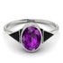 Geometrical Bezel Amethyst Ring - Trinity No. 309
