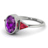 Geometrical Bezel Amethyst Ring - Trinity No. 312