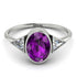 Geometrical Bezel Amethyst Ring - Trinity No. 303