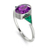 Geometrical Bezel Amethyst Ring - Trinity No. 306