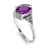 Geometrical Bezel Amethyst Ring - Trinity No. 303