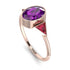 Geometrical Bezel Amethyst Ring - Trinity No. 311