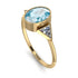 Geometrical Bezel Aquamarine Ring - Trinity No. 401