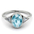 Geometrical Bezel Aquamarine Ring - Trinity No. 403