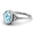 Geometrical Bezel Aquamarine Ring - Trinity No. 403