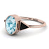Geometrical Bezel Aquamarine Ring - Trinity No. 408