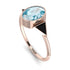 Geometrical Bezel Aquamarine Ring - Trinity No. 408