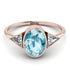 Geometrical Bezel Aquamarine Ring - Trinity No. 402