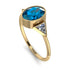 Geometrical Bezel Blue Topaz Ring - Trinity No. 501