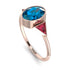 Geometrical Bezel Blue Topaz Ring - Trinity No. 511