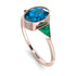 Geometrical Bezel Blue Topaz Ring - Trinity No. 505