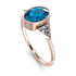 Geometrical Bezel Blue Topaz Ring - Trinity No. 502 image 2