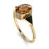 Geometrical Bezel Brown Diamond Ring - Trinity No. 1107 image 2