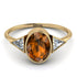 Geometrical Bezel Brown Diamond Ring - Trinity No. 1101 image 3