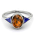 Geometrical Bezel Brown Diamond Ring - Trinity No. 1115 image 3