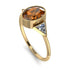 Geometrical Bezel Brown Diamond Ring - Trinity No. 1101 image 2