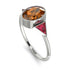 Geometrical Bezel Brown Diamond Ring - Trinity No. 1112 image 2