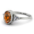 Geometrical Bezel Brown Diamond Ring - Trinity No. 1103 image 1