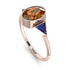 Geometrical Bezel Brown Diamond Ring - Trinity No. 1114 image 2