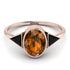 Geometrical Bezel Brown Diamond Ring - Trinity No. 1108 image 3